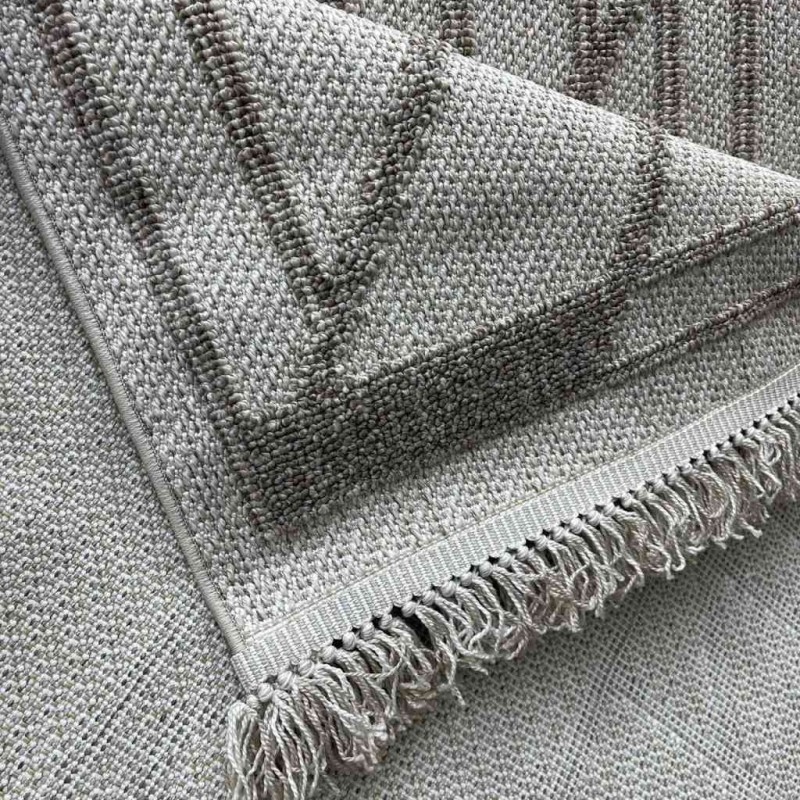 سجاد خيش لوفر تركي D134A بني فاتح بيج مقاس 300*400