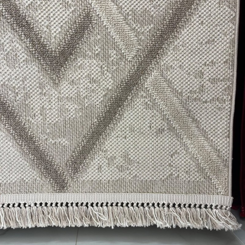 سجاد خيش لوفر تركي E091A رصاصي فاتح مقاس 50*80