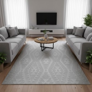سجاد خيش لوفر تركي E091A بيج كريم مقاس 50*80