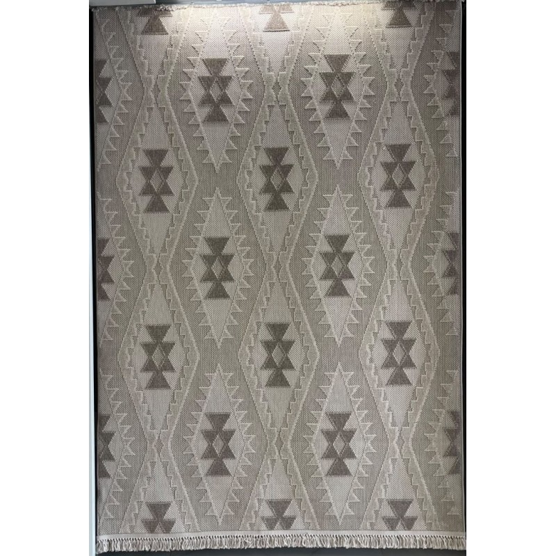 سجاد خيش لوفر تركي E094A بني فاتح بيج مقاس 300*400