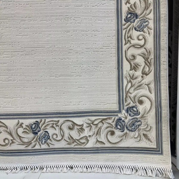 سجاد تركي مدريد 41135A سماوي مقاس 50*80