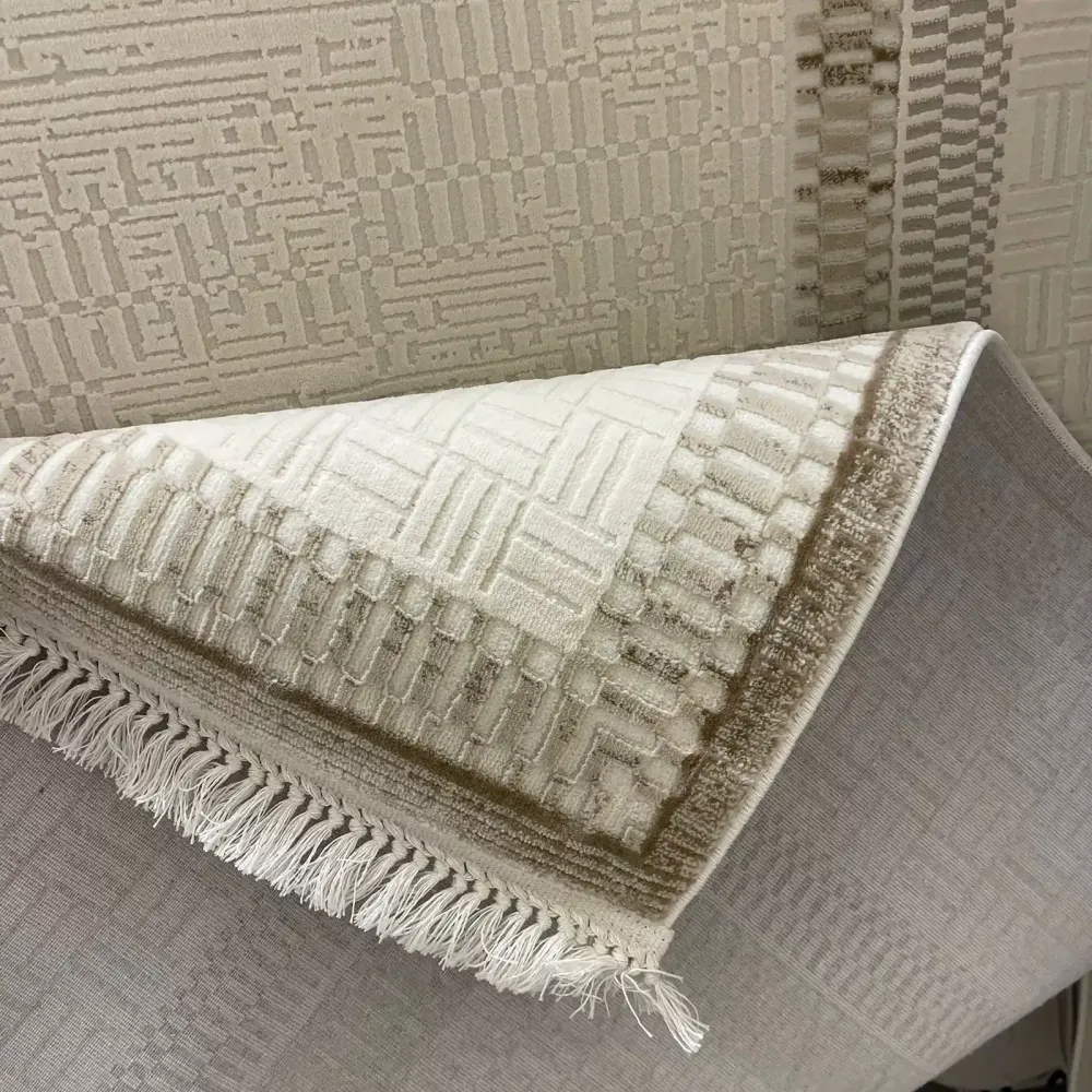 سجاد تركي مودرن مون 40986A بيج مقاس 100*300