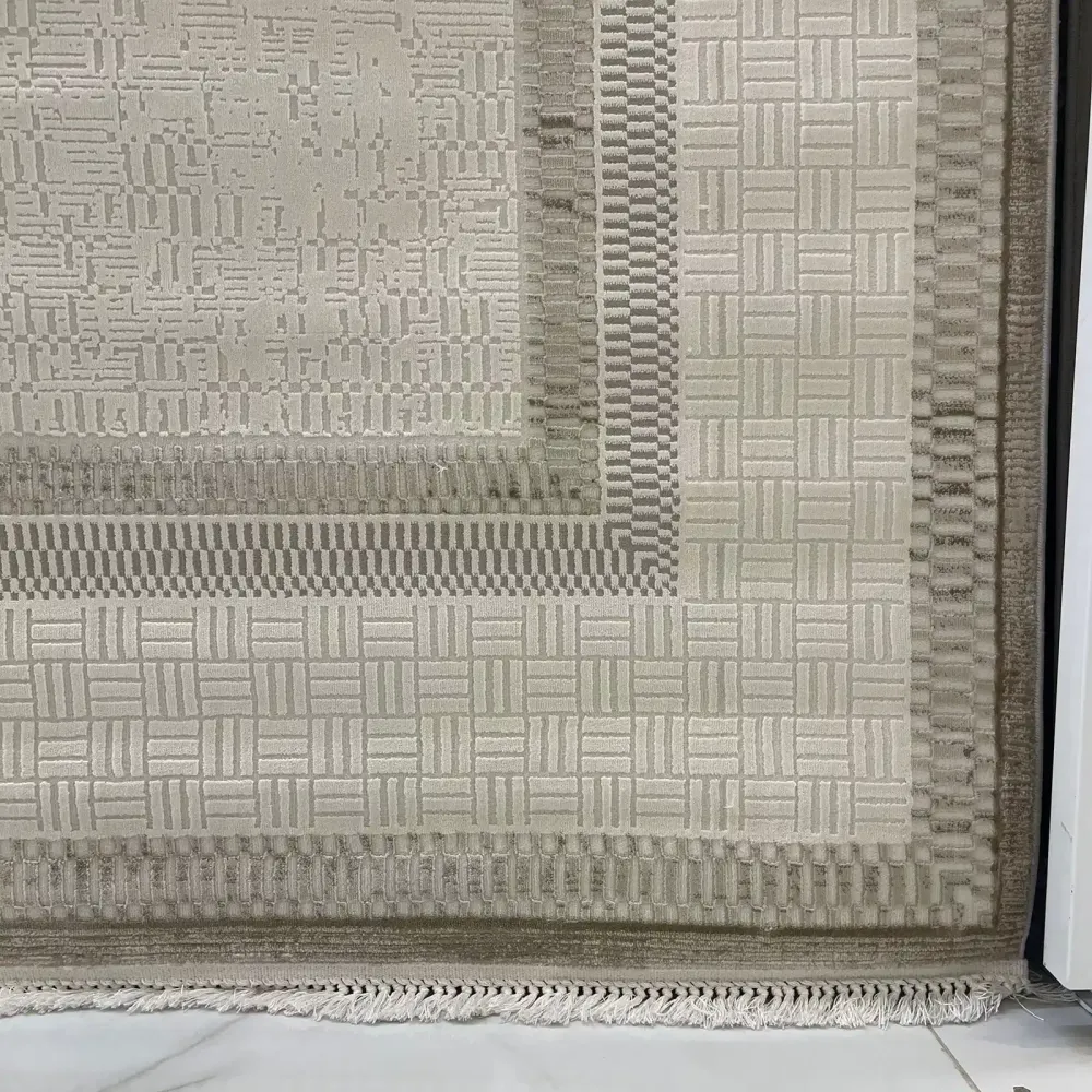 سجاد تركي مودرن مون 40986A بيج مقاس 100*300