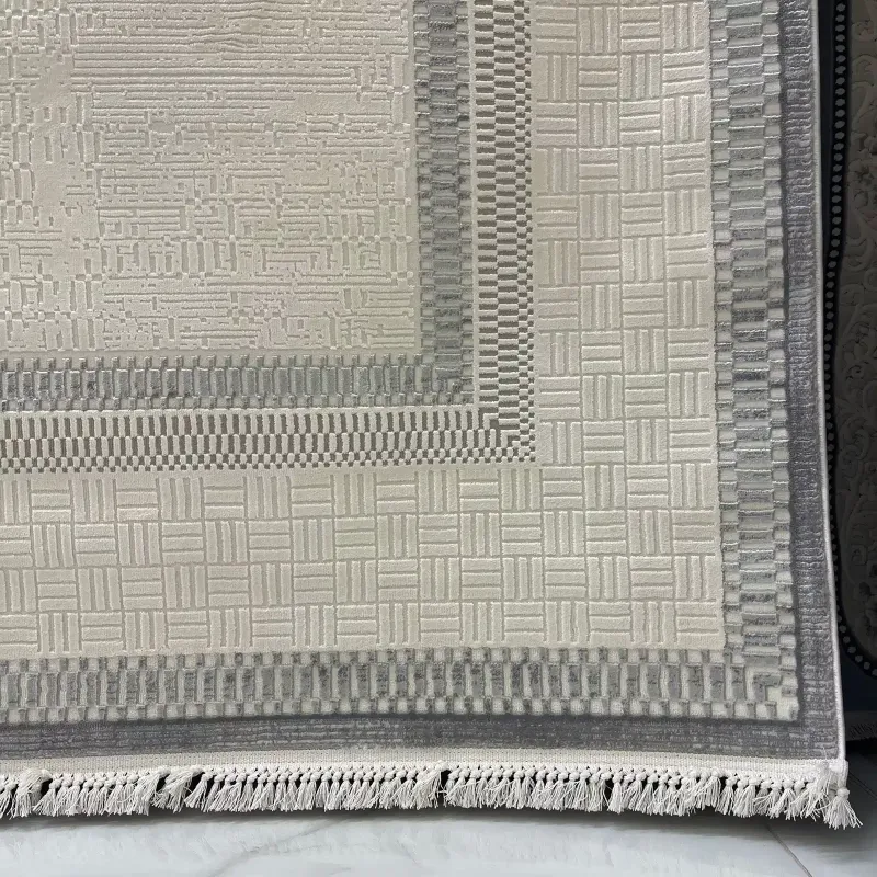 سجاد تركي مودرن مون 40986A رصاصي مقاس 200*300