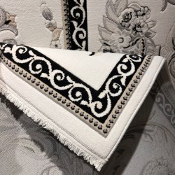 سجاد تركي موناليزا 41185A كريم اسود مقاس 150*220