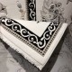سجاد تركي موناليزا 41185A كريم اسود مقاس 150*220