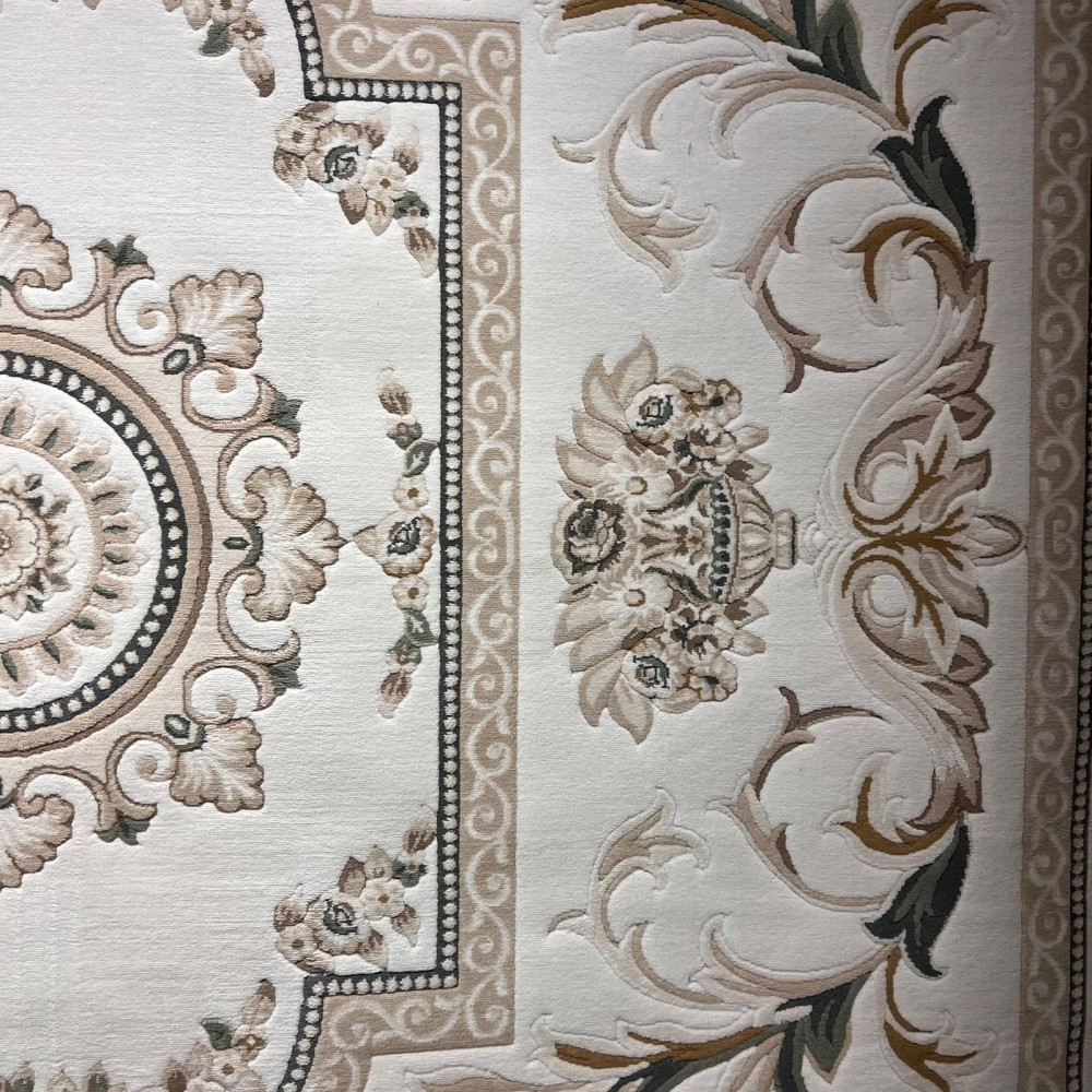 سجاد تركي موناليزا 41185A بيج فاتح سماوي مقاس 80*150