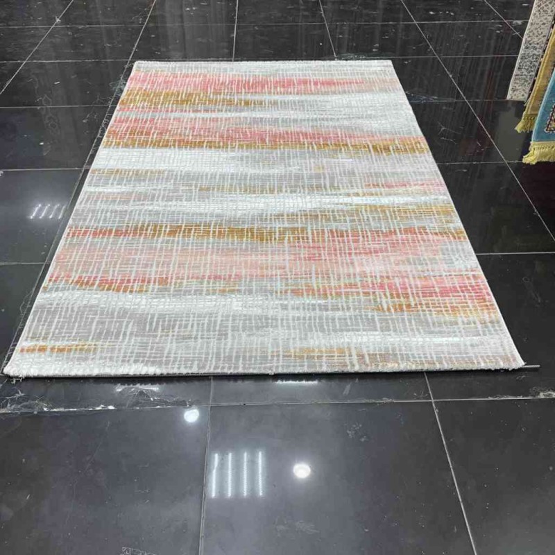 سجاد تركي نايس 8646 زهري غامق ذهبي