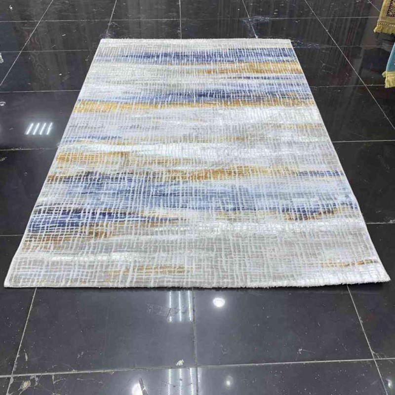 سجاد تركي نايس 8646 سماوي غامق ذهبي