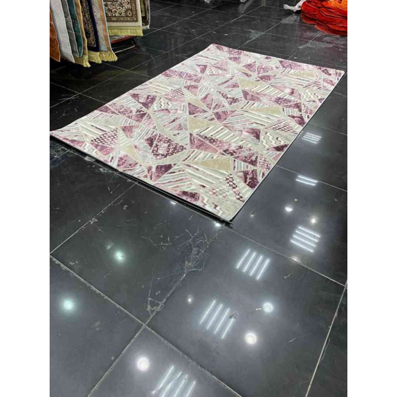 سجاد تركي هوم 8820 رصاصي غامق موف غامق
