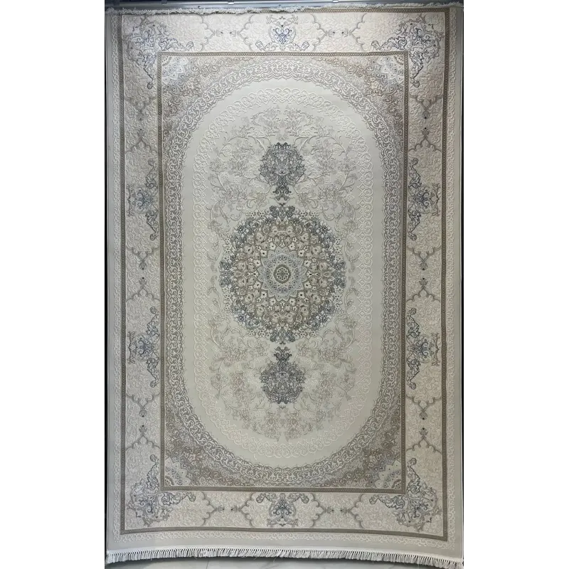 سجاد باناميرا تركي 35830A كريم سماوي مقاس 50*80 - سجاد فرنسي شرقي