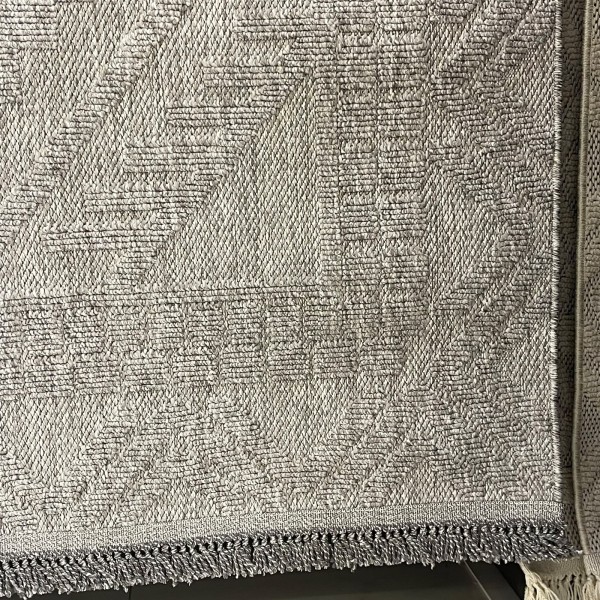 سجاد خيش بيكاسو تركي RE7509 رصاصي فاتح مقاس 150*220