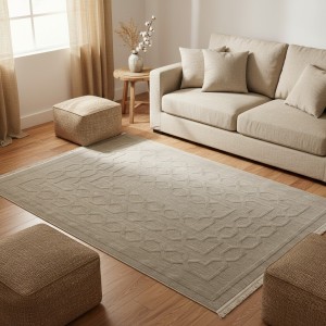 سجاد خيش بيكاسو تركي RE7511 بيج مقاس 120*170