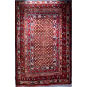 سجاد بلاتينيوم افغاني بخاري تركي H0171B احمر مقاس 400*500