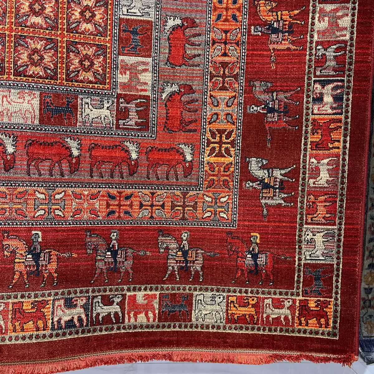 سجاد بلاتينيوم افغاني بخاري تركي H0171B احمر مقاس 400*500
