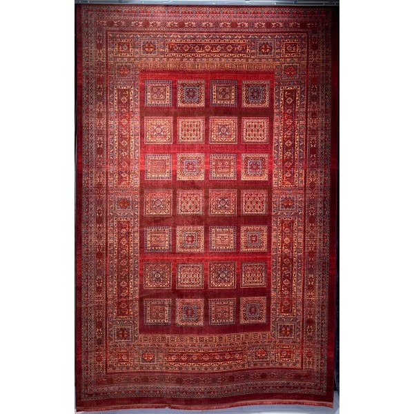 سجاد بلاتينيوم افغاني بخاري تركي H0181B احمر مقاس 150*220