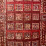 سجاد بلاتينيوم افغاني بخاري تركي H0181B احمر مقاس 80*150 - سجاد بخارى