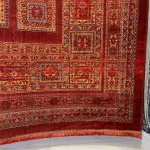 سجاد بلاتينيوم افغاني بخاري تركي H0181B احمر مقاس 80*150 - سجاد بخارى