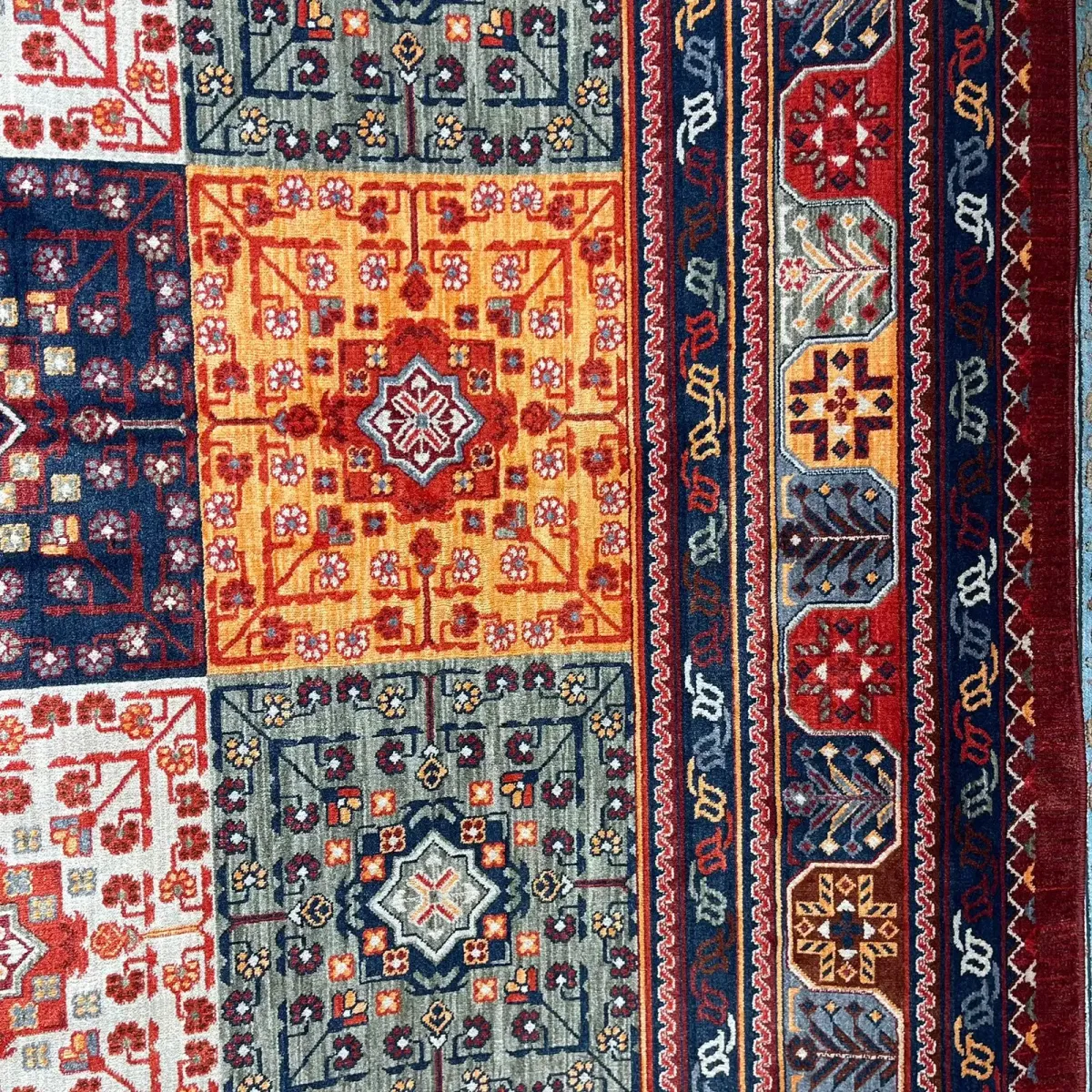 سجاد بلاتينيوم افغاني بخاري تركي OL406C احمر مقاس 80*150 - سجاد بخارى
