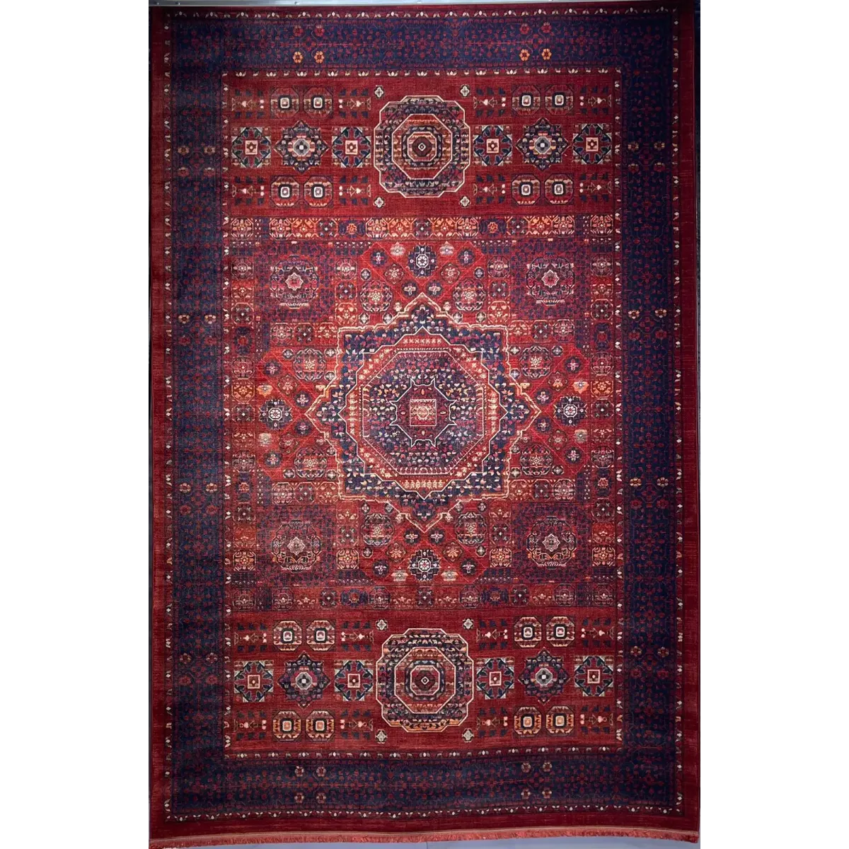 سجاد بلاتينيوم افغاني بخاري تركي OL417B احمر مقاس 400*500 - سجاد بخارى