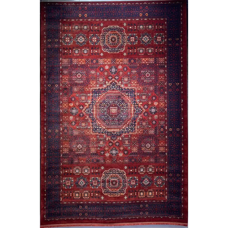 سجاد بلاتينيوم افغاني بخاري تركي OL417B احمر مقاس 400*500