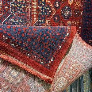 سجاد بلاتينيوم افغاني بخاري تركي OL417B احمر مقاس 400*500