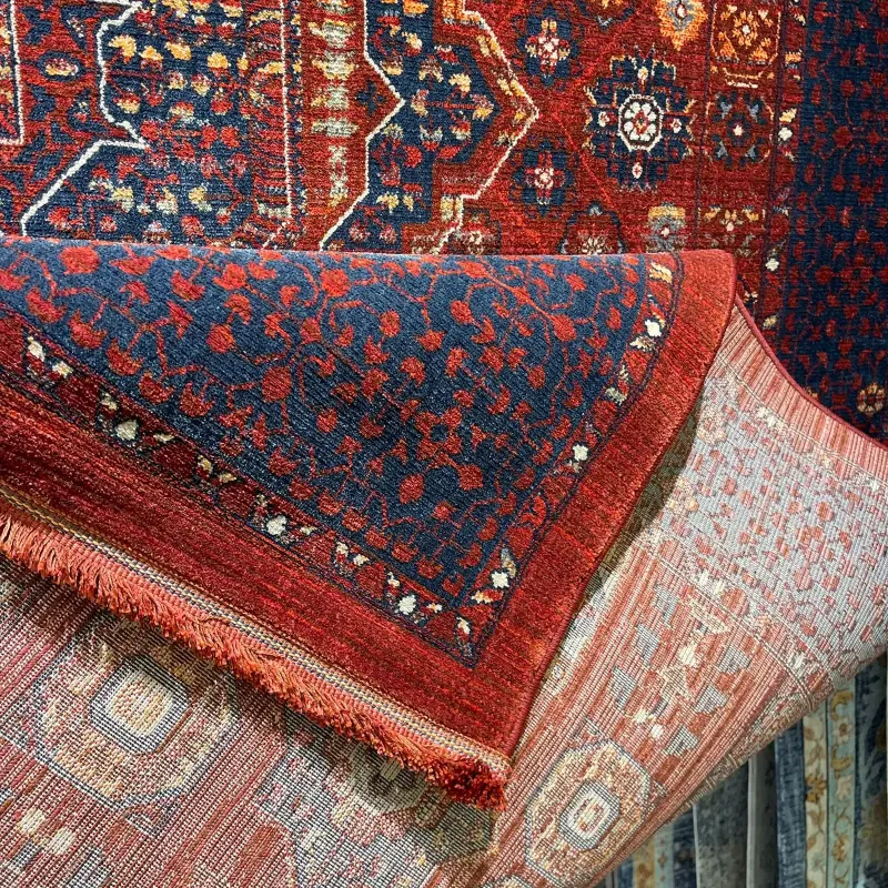 سجاد بلاتينيوم افغاني بخاري تركي OL417B احمر مقاس 400*500