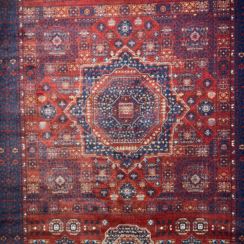 سجاد بلاتينيوم افغاني بخاري تركي OL417B احمر مقاس 400*500 - سجاد بخارى