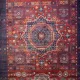 سجاد بلاتينيوم افغاني بخاري تركي OL417B احمر مقاس 400*500 - سجاد بخارى