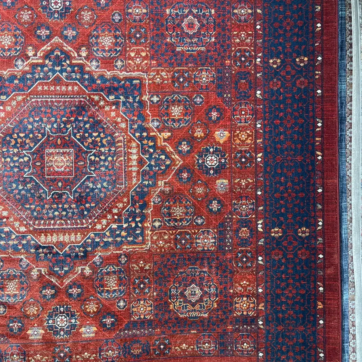 سجاد بلاتينيوم افغاني بخاري تركي OL417B احمر مقاس 400*500 - سجاد بخارى