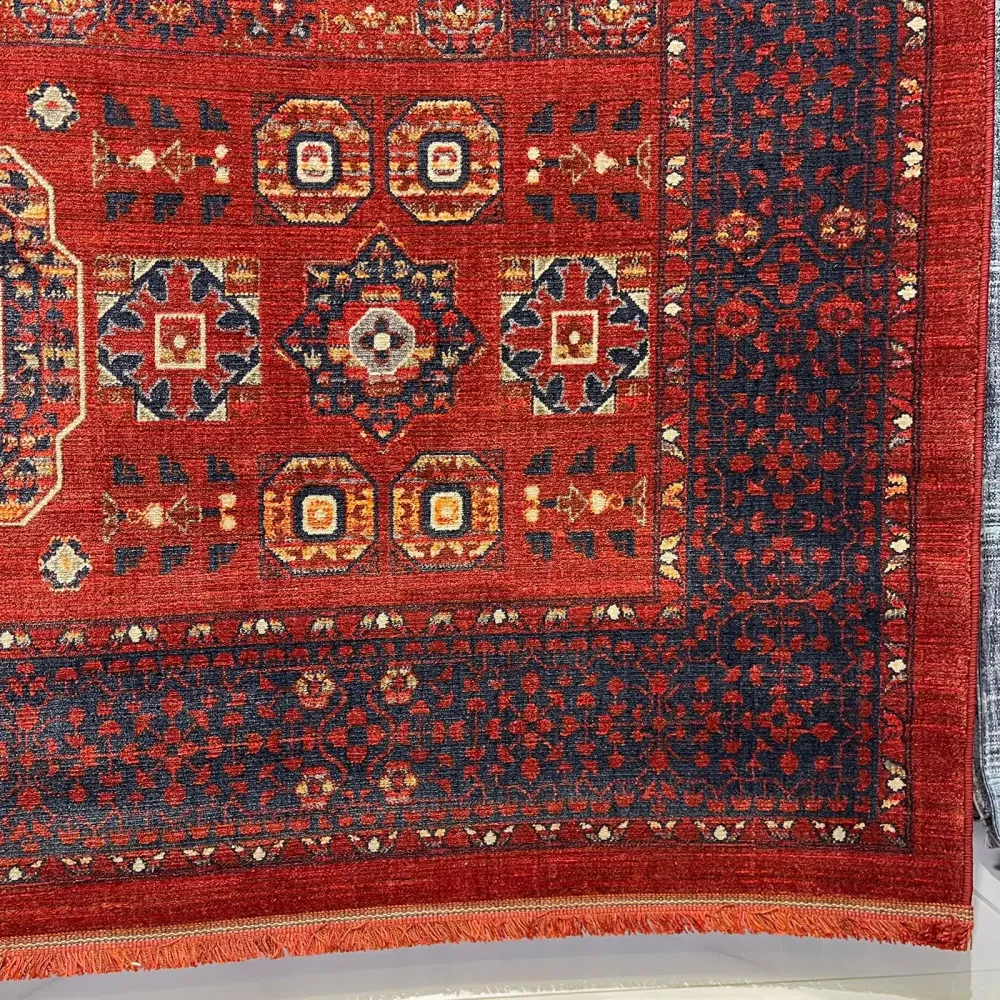 سجاد بلاتينيوم افغاني بخاري تركي OL417B احمر مقاس 400*500 - سجاد بخارى