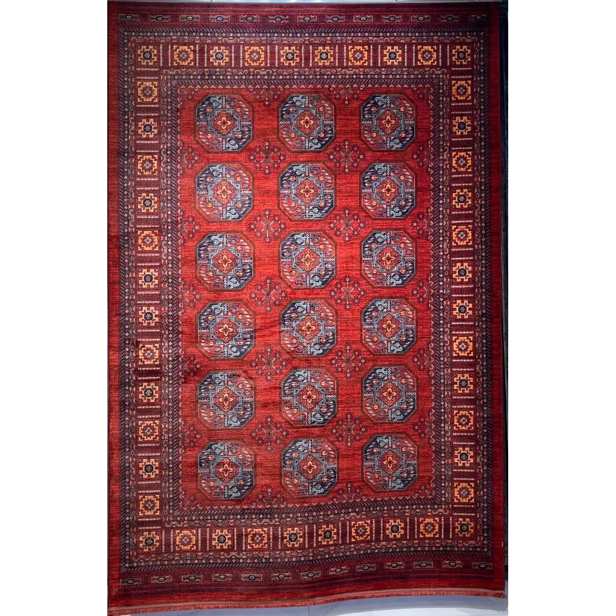سجاد بلاتينيوم افغاني بخاري تركي OL433A احمر مقاس 80*150