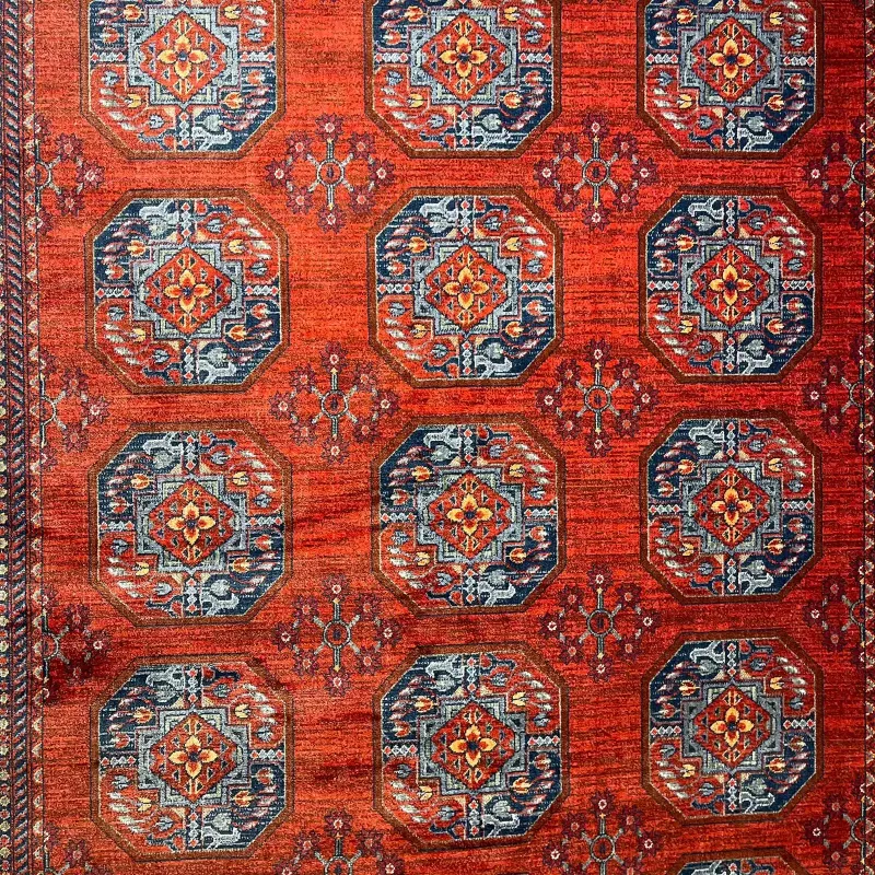 سجاد بلاتينيوم افغاني بخاري تركي OL433A احمر مقاس 80*150