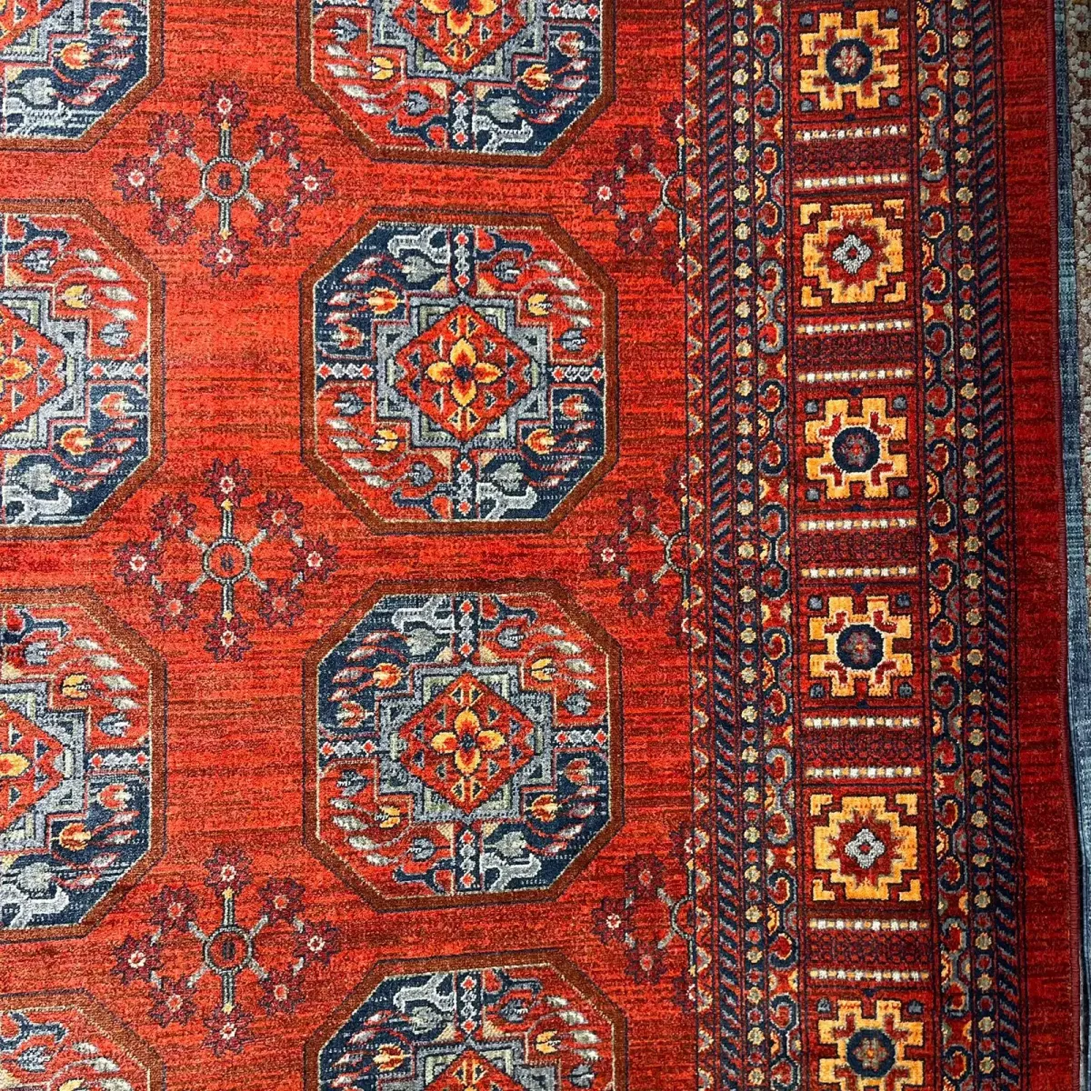 سجاد بلاتينيوم افغاني بخاري تركي OL433A احمر مقاس 80*150
