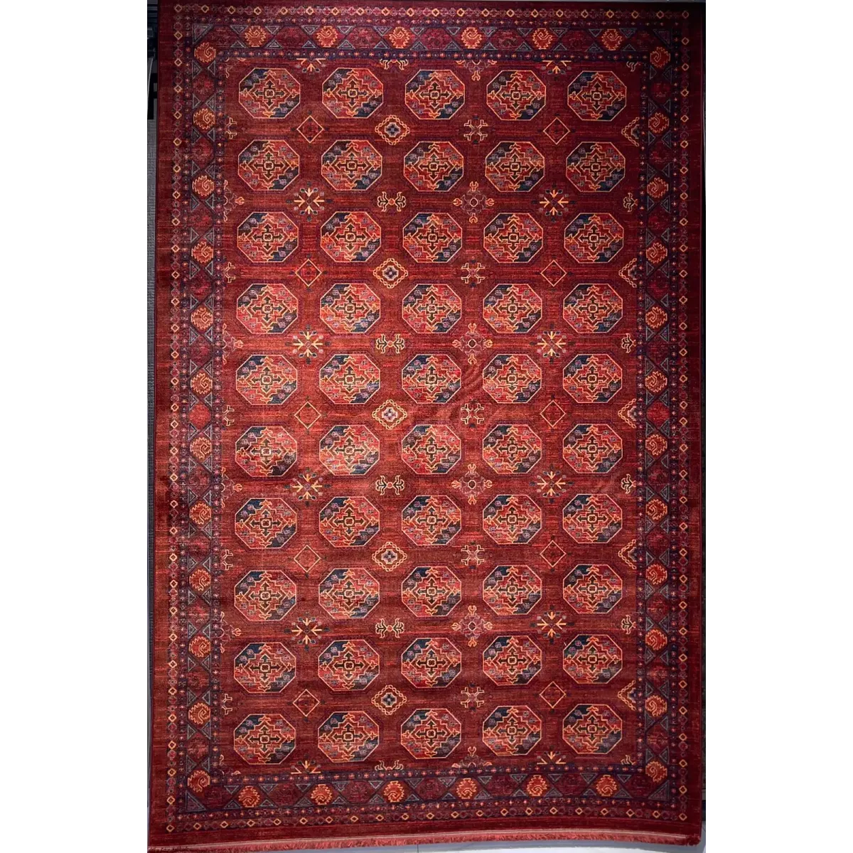 سجاد بلاتينيوم افغاني بخاري تركي OL434B احمر مقاس 80*150