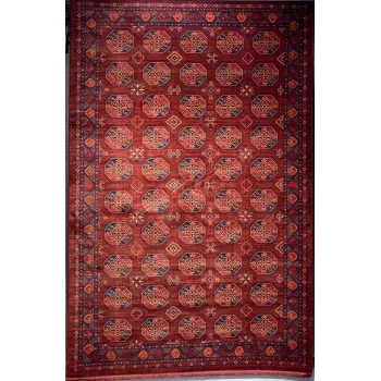 سجاد بلاتينيوم افغاني بخاري تركي OL434B احمر مقاس 80*150