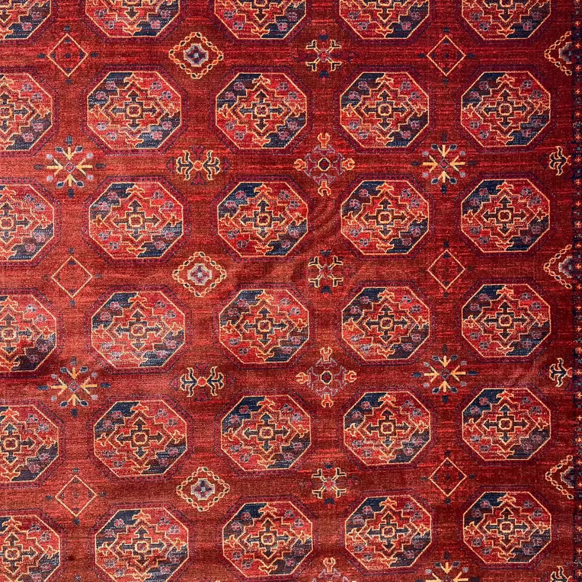 سجاد بلاتينيوم افغاني بخاري تركي OL434B احمر مقاس 80*150