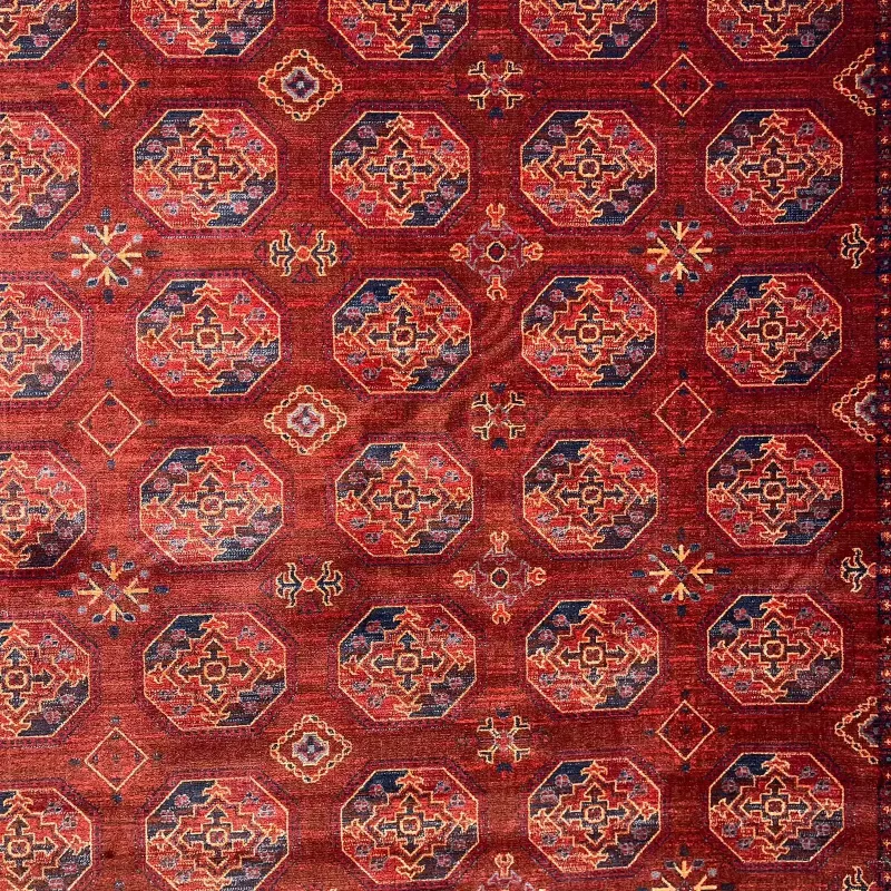 سجاد بلاتينيوم افغاني بخاري تركي OL434B احمر مقاس 80*150