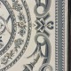 سجاد تركي رجوة G0710K ابيض سماوي ابيض دايري مقاس 150*150