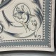 سجاد تركي رجوة G0710K ابيض سماوي ابيض دايري مقاس 150*150