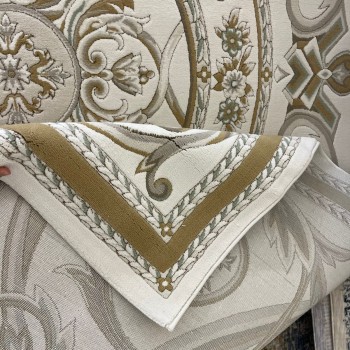 سجاد تركي رجوة G0710K ابيض اخضر مقاس 200*300