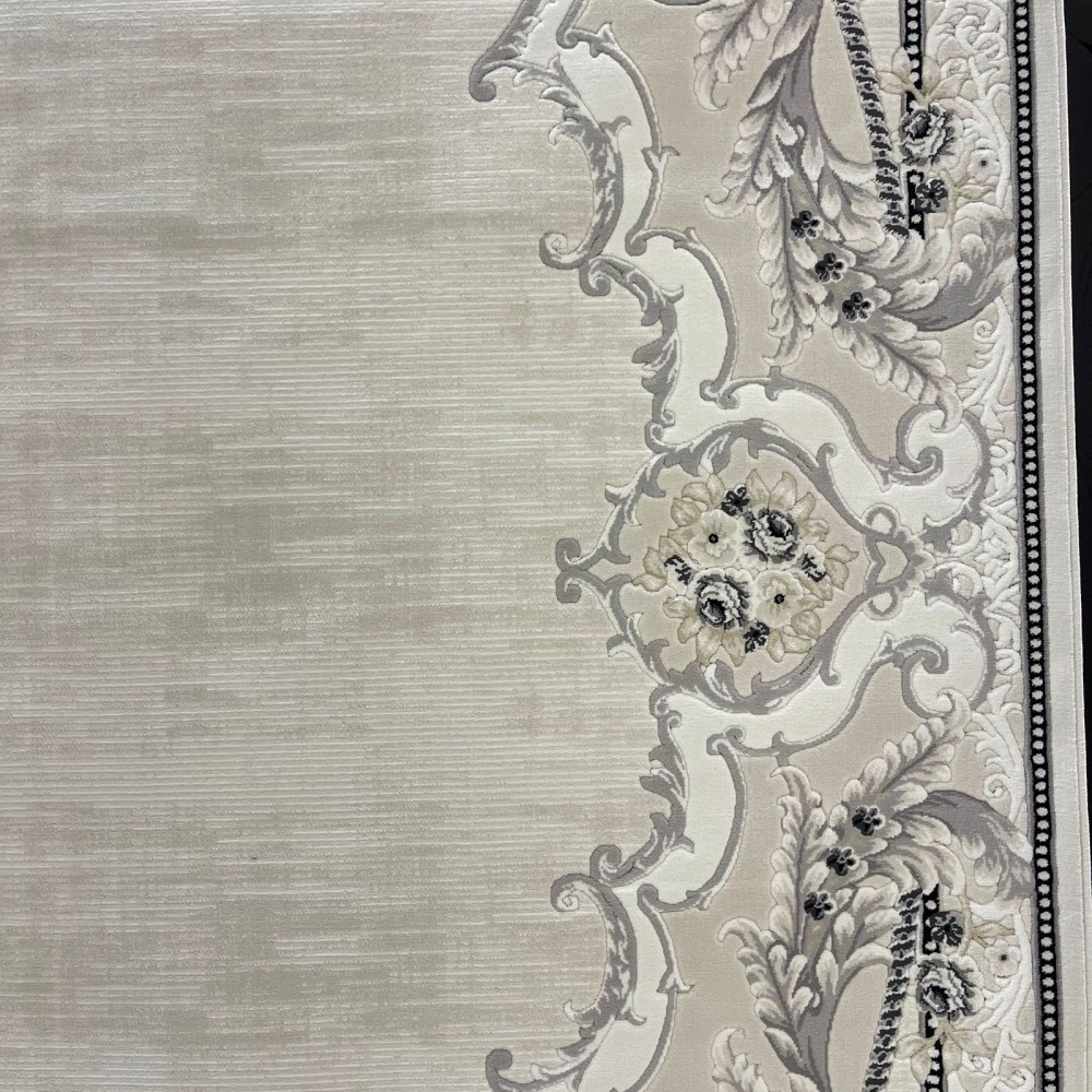 سجاد تركي لوريان 41254A كريم اسود مقاس 80*150 سجاد تركي لوريان 41254A كريم اسود مقاس 80*150