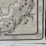 سجاد تركي لوريان 41254A كريم اسود مقاس 80*150