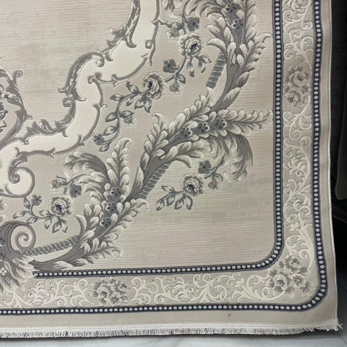 سجاد تركي لوريان 41254A بيج فاتح سماوي مقاس 250*350