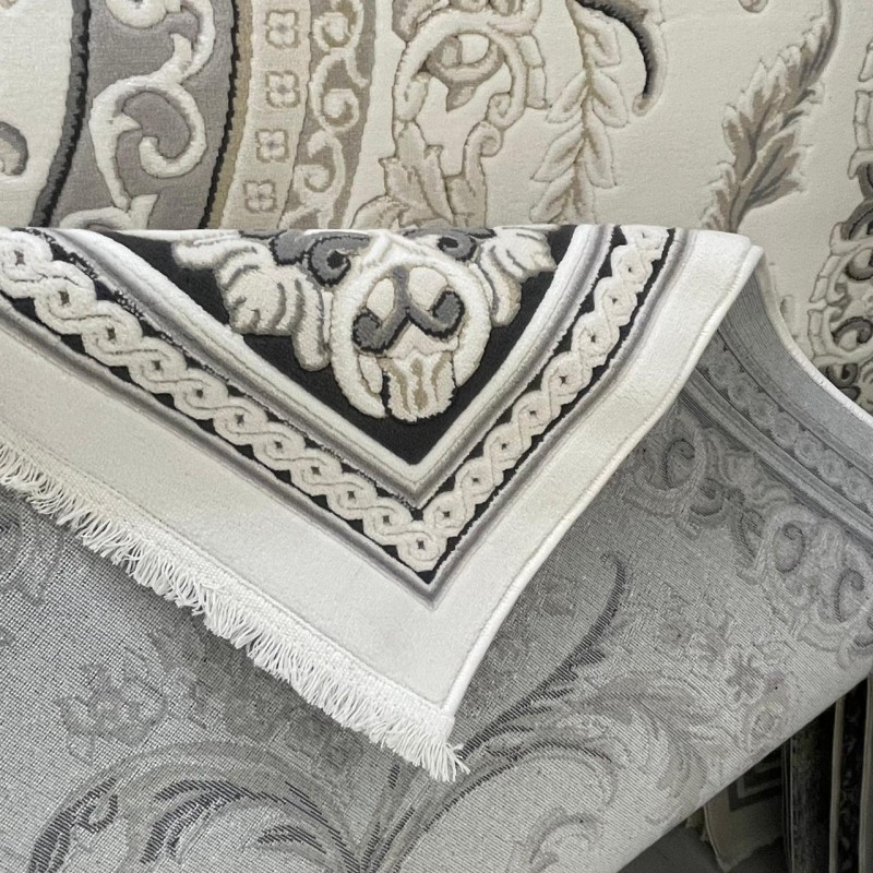 سجاد تركي روما 41580A اسود كريم مقاس 300*400
