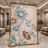 سجاد روز تركي 43638A كريم اكوا مقاس 100*200