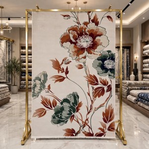 سجاد روز تركي 43638A كريم احمر مقاس 200*300