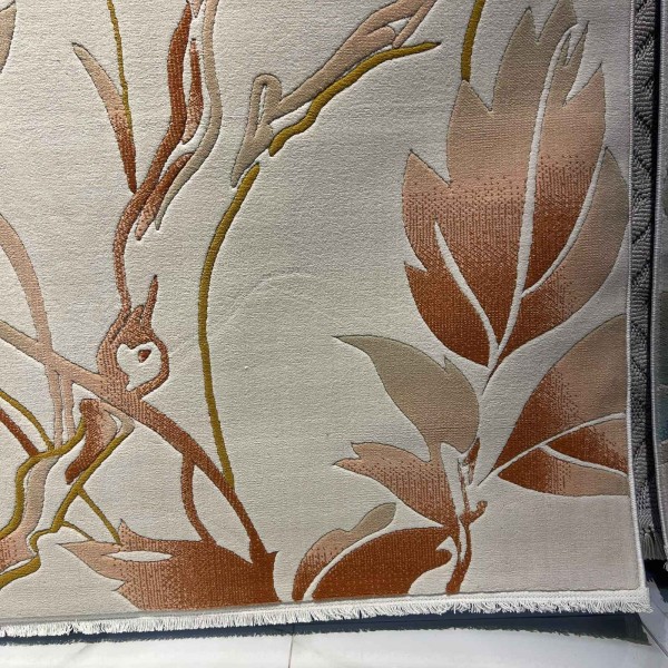 سجاد روز تركي 43638A كريم تيرا مقاس 100*300
