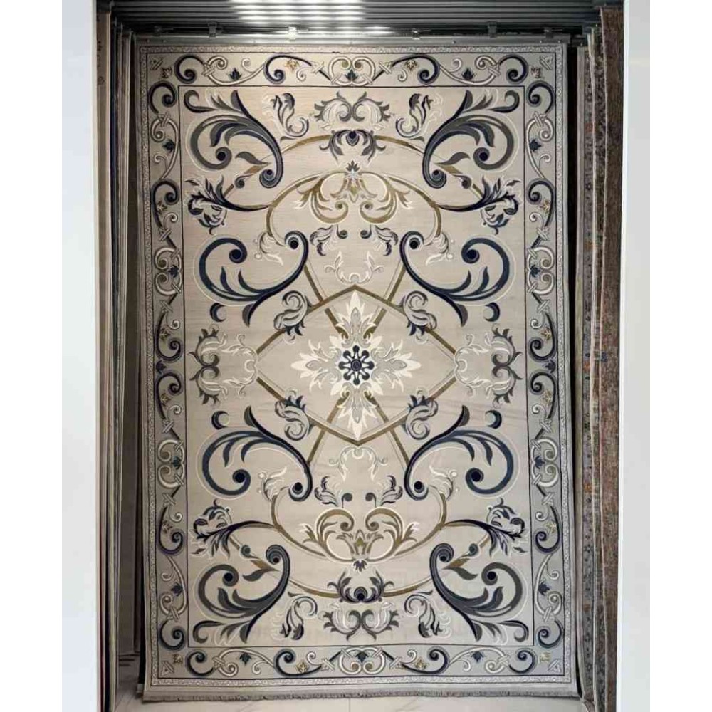 سجاد شرقي رويال تركي G0001 بيج مقاس 200*200 دائري