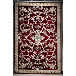 سجاد تركي سفير نقش فرنسي احمر عنابي مقاس 100*200